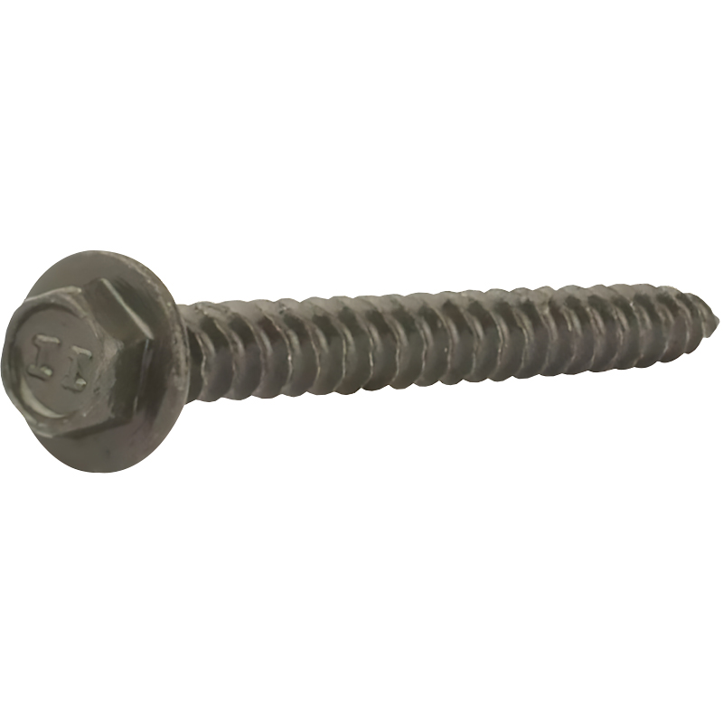 Hex Washer Head Sheet Metal Screws White Zinc Plated